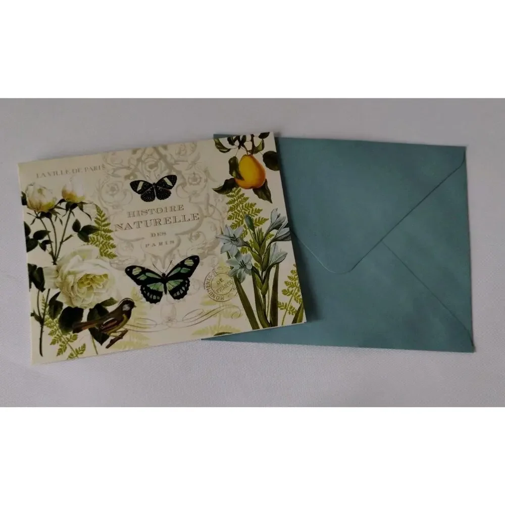 Paula Scaletta Butterfly Birds Stationary - Flowers Fruit Note Cards - Partial